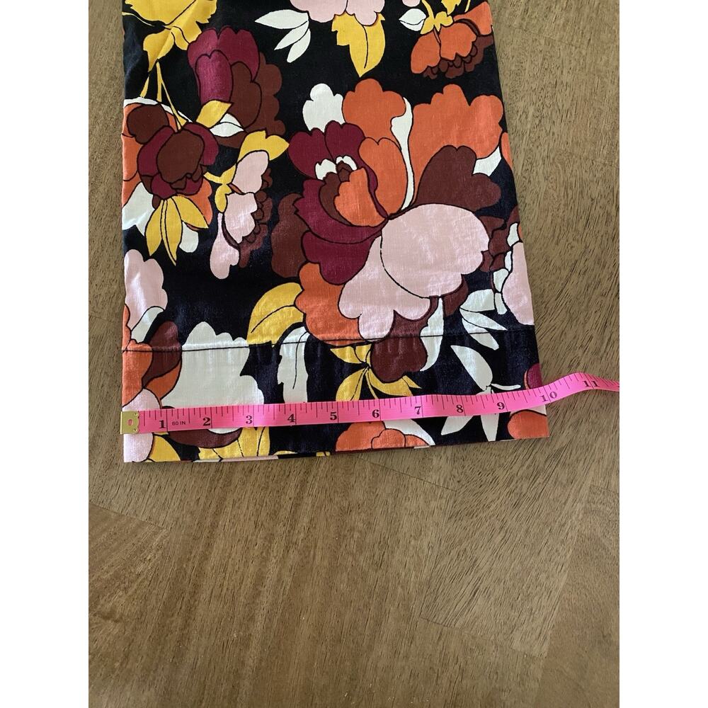 Maeve The Colette Cropped Wide Leg Pants Sz 26x23 Floral AOP Linen Blend Petite - Picture 8 of 8